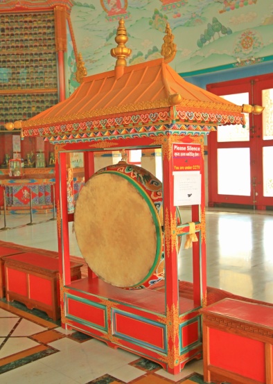 A drum inside The Great Drigung Kagyud Lotus Stupa
