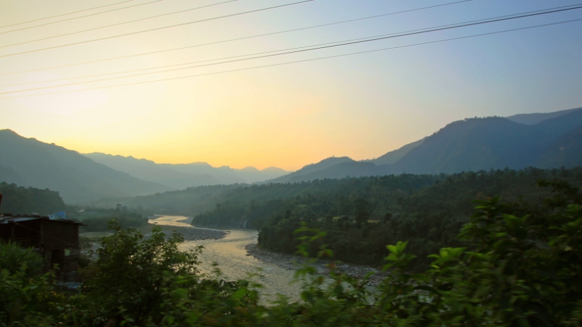 Trishuli River and the Mountains