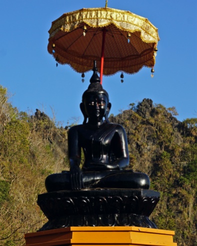 The Black Buddha Statue